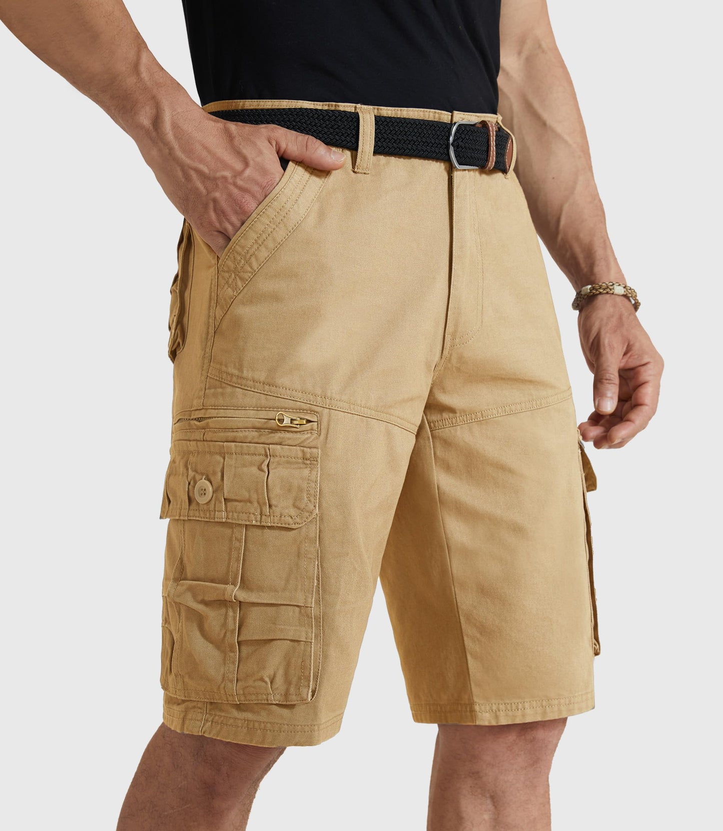 Mens Cargo Shorts Cotton Work Shorts