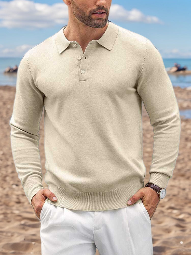 Men's Comfortable Casual Knit PoloShirts