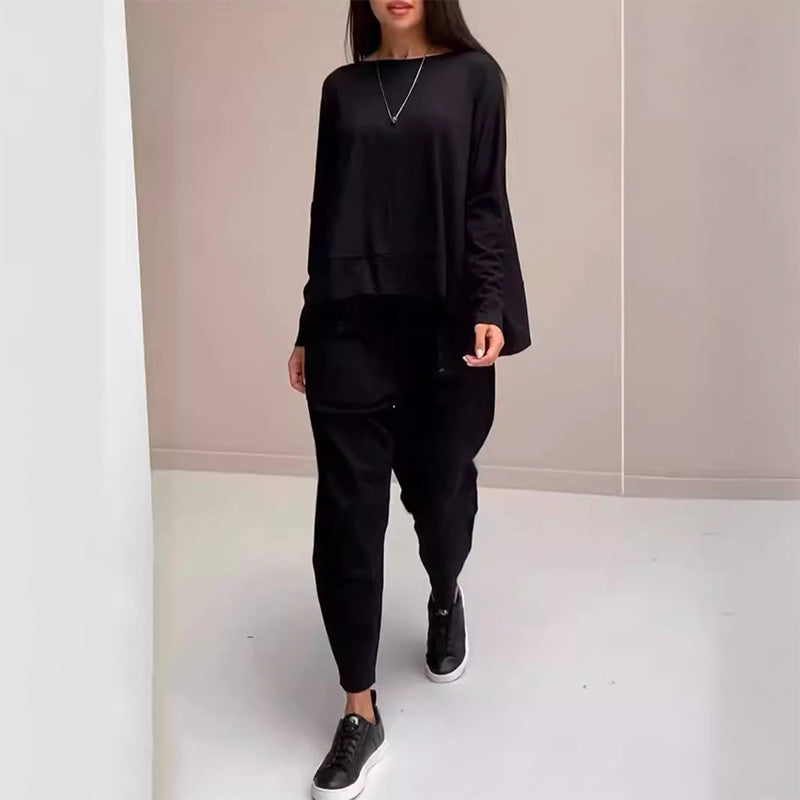 Sporty-casual women's suit with many pockets💖